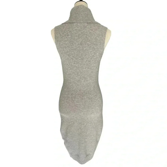 Guess Ama Turtleneck Sleeveless Sweater Dress Heather Light Grey Women Size S - Picture 5 of 7